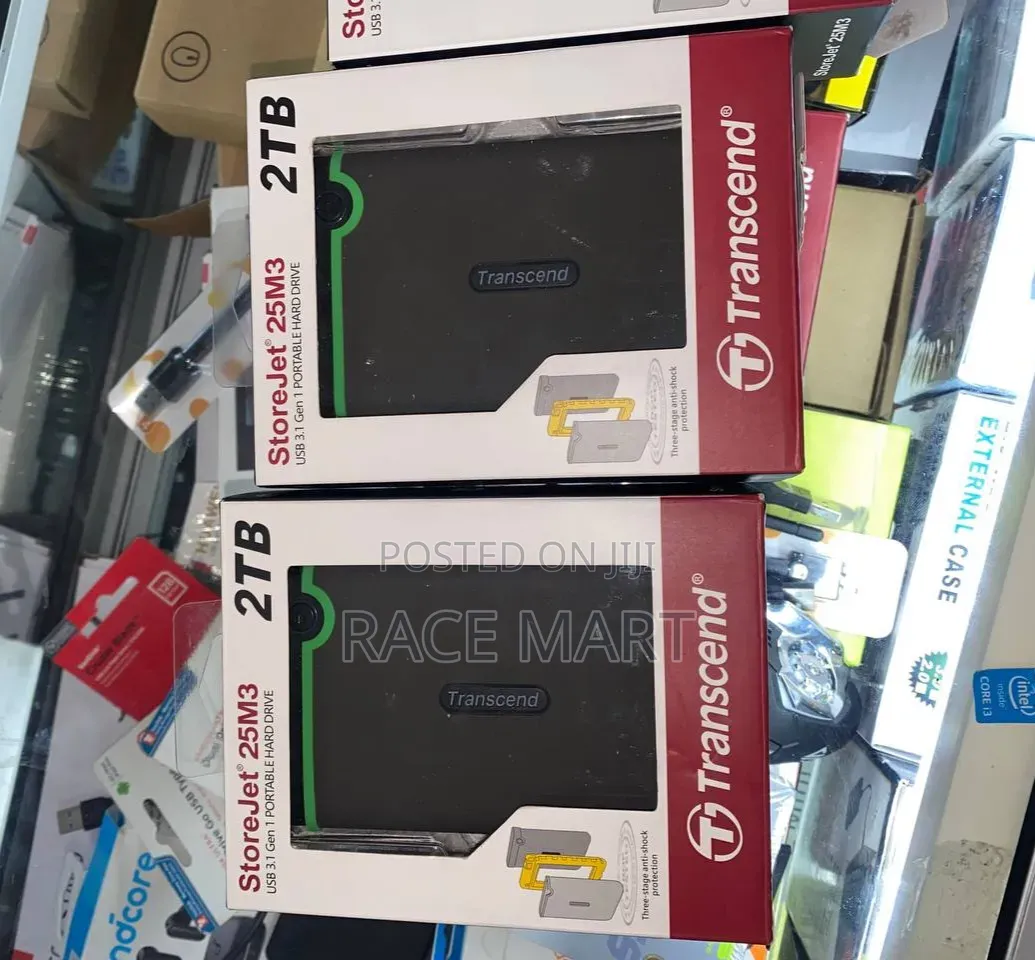 Transcend StoreJet 25M3 2TB USB 3.1 Gen 1 Portable Hard Drive
