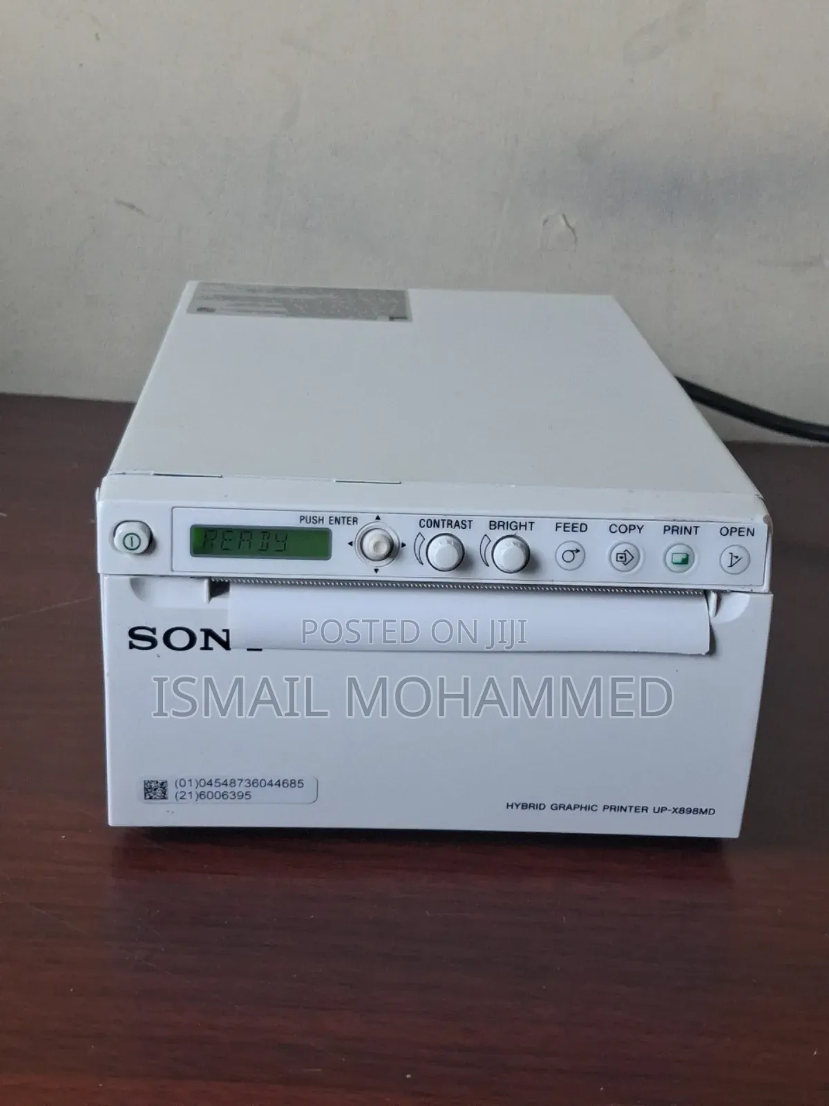 Sony Hybrid Ultrasound Printer Code 25