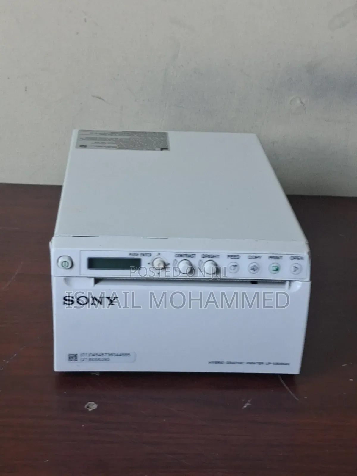 Sony Hybrid Ultrasound Printer Code 25