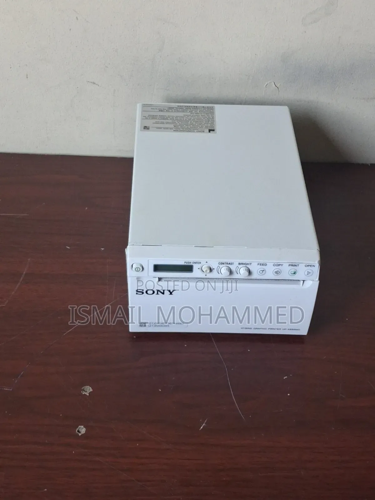 Sony Hybrid Ultrasound Printer Code 25