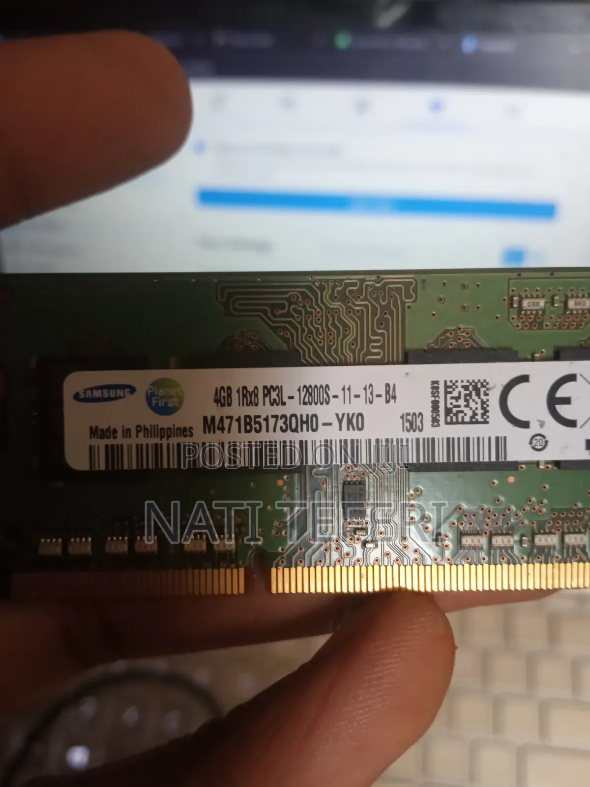 Ram 4GB Pc3l