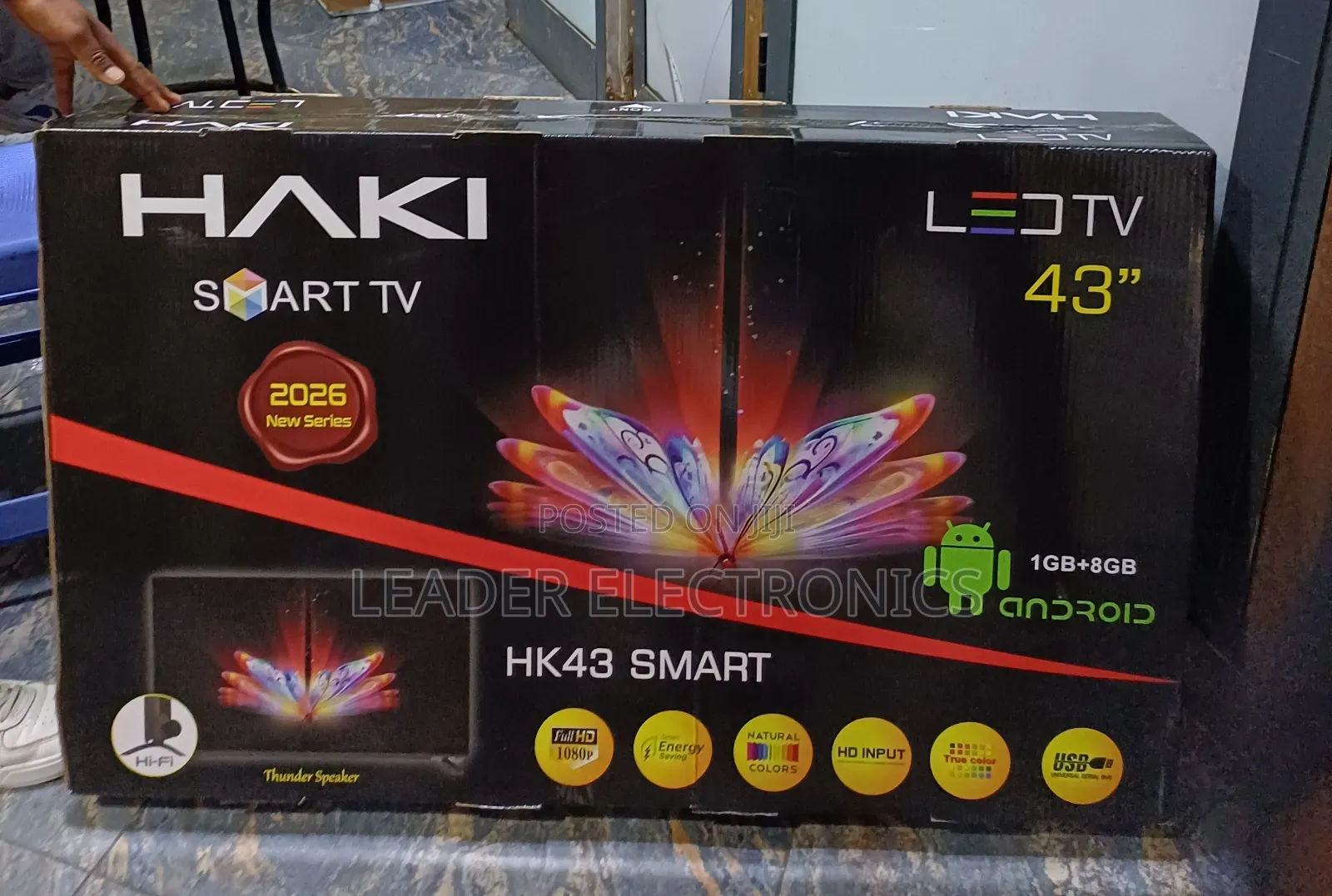 Haki TV 43-Inch LED TV – Stylish Design, Clear Picture & Home