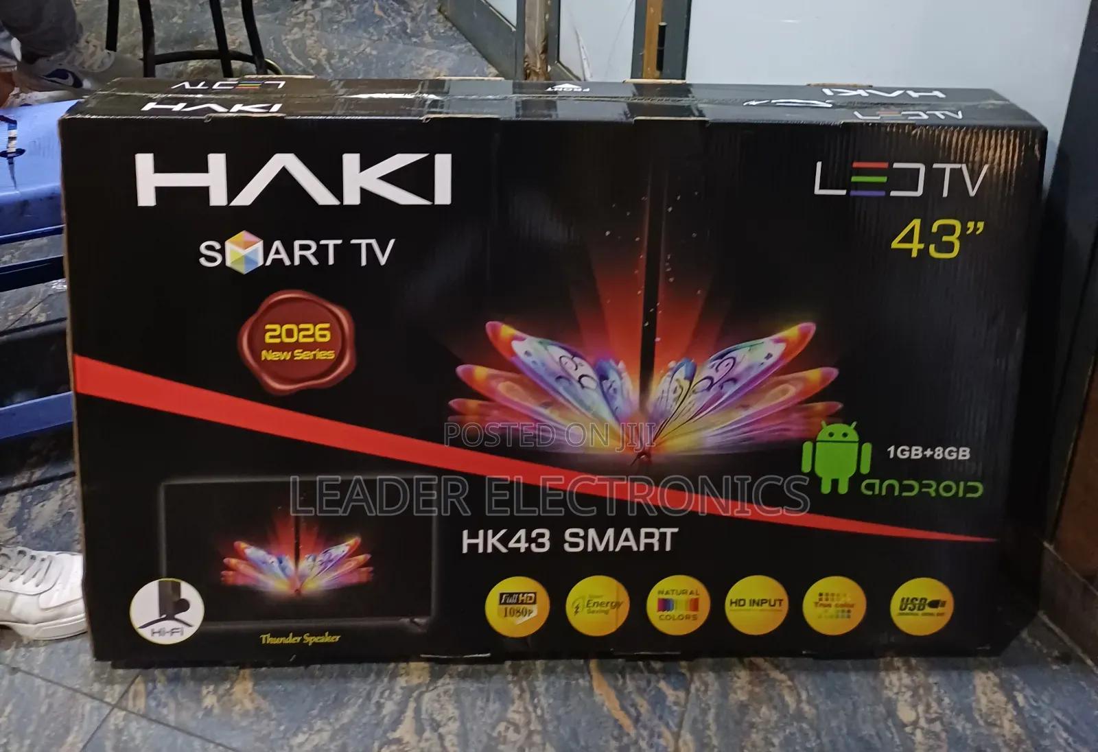 Haki TV 43-Inch LED TV – Stylish Design, Clear Picture & Home