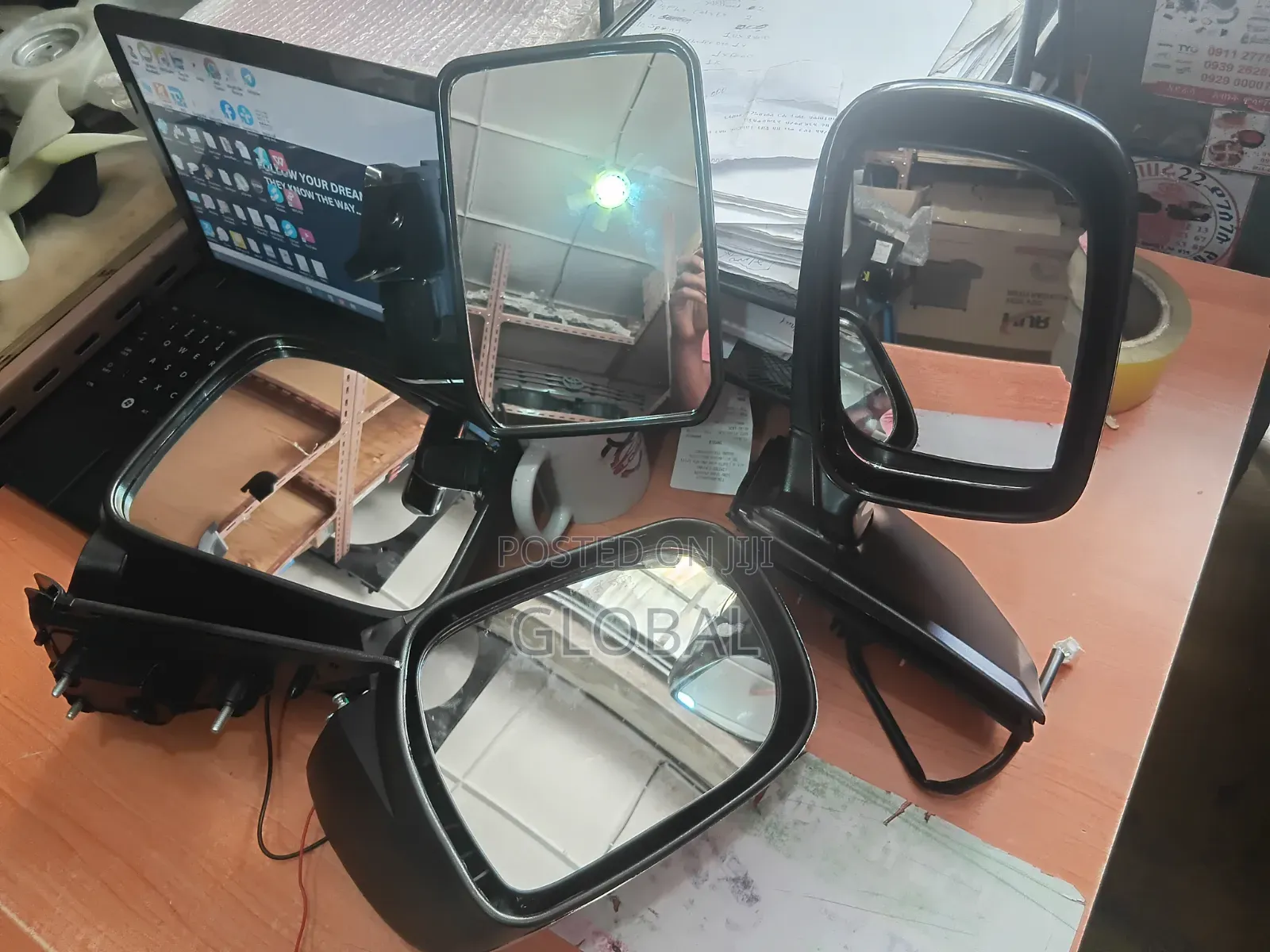 የፀሐይ መከላከያ (Sun Visor) የጎን መስታወት (Side Mirror)