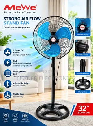 Proud 18" 3-in-1 Standing Fan – Powerful Airflow | Cooling & Comfort