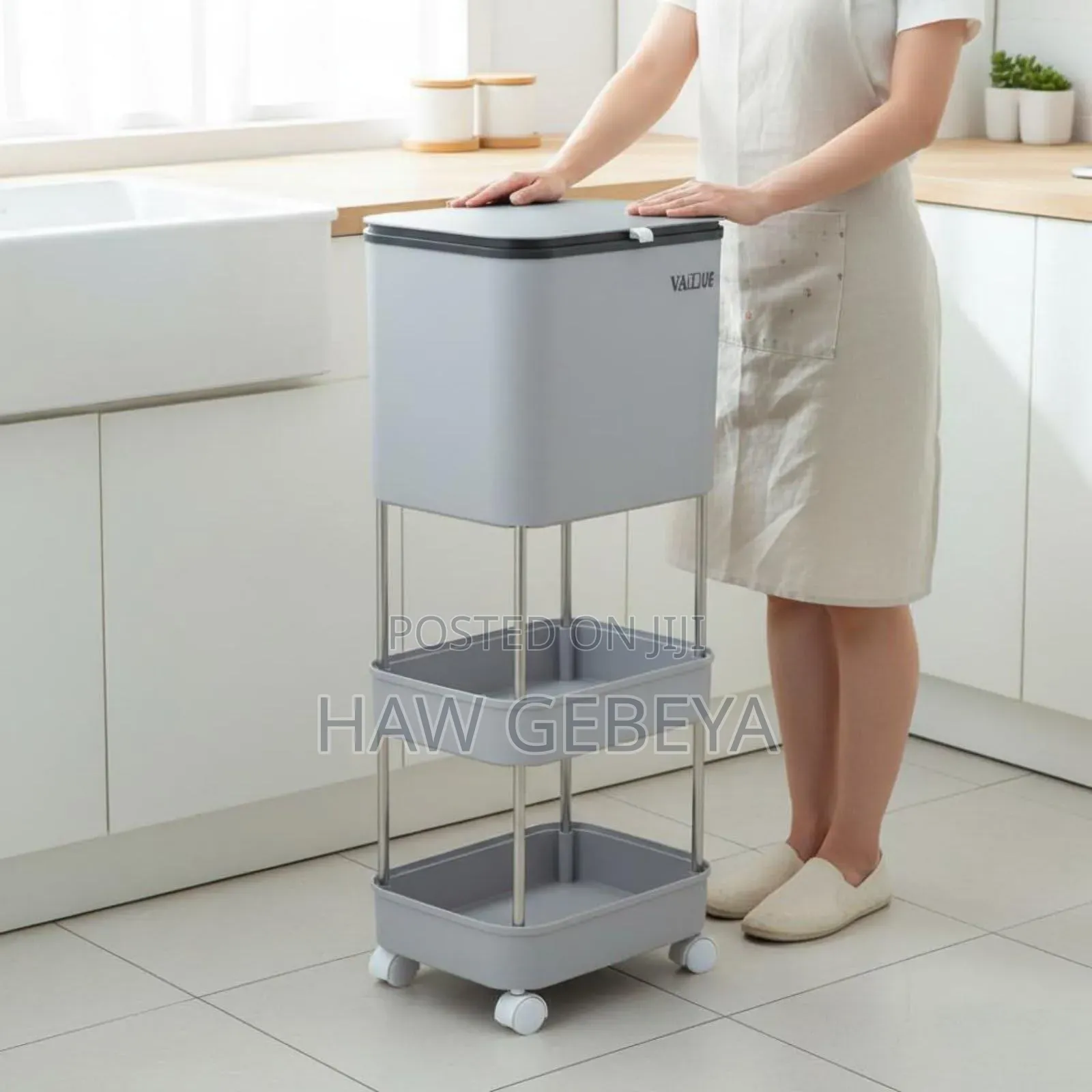 Garbage Bin Storage Rack