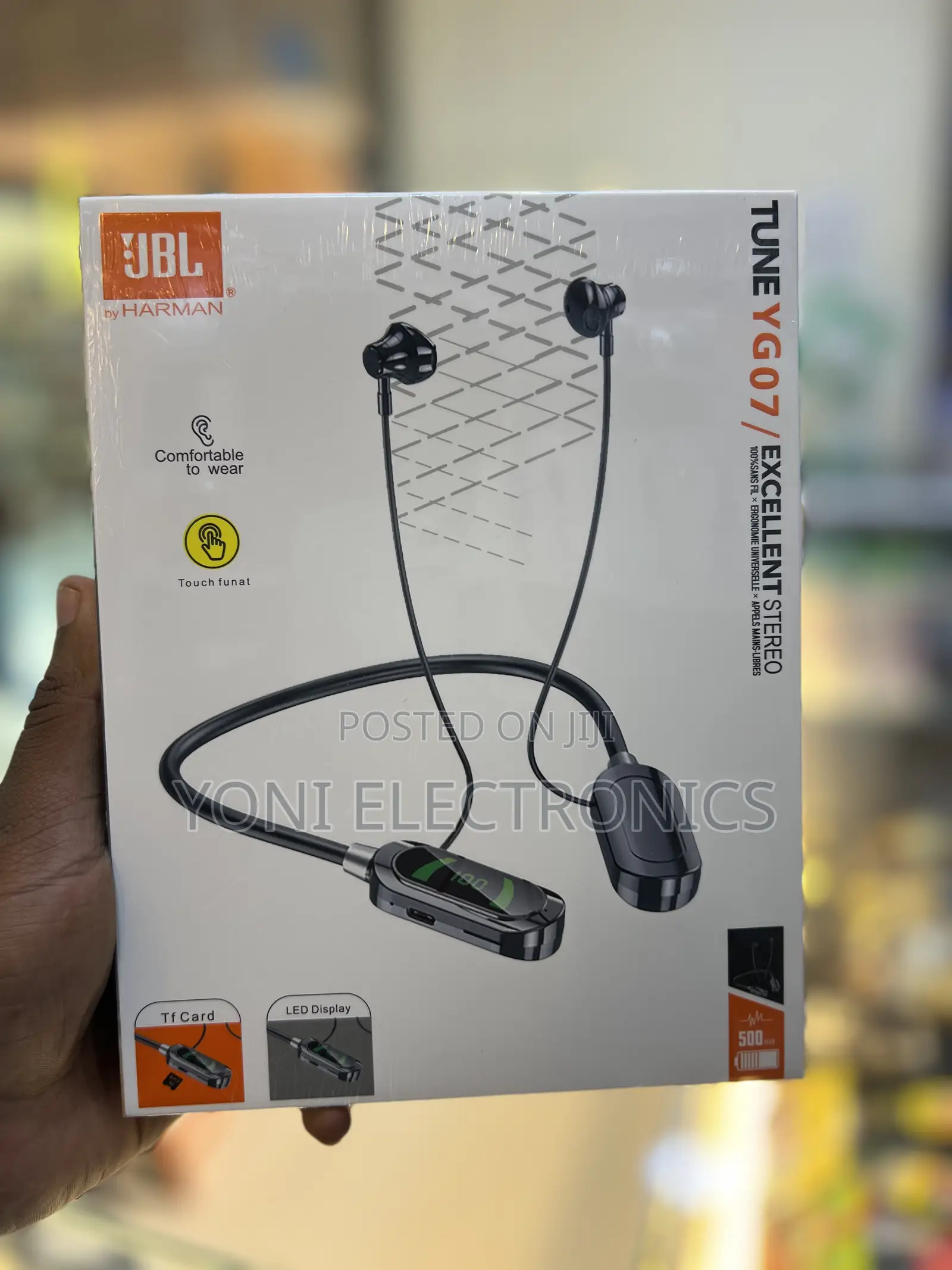 JBL Tune YG07 Neckband Wireless Earphones – Excellent Stereo Sound