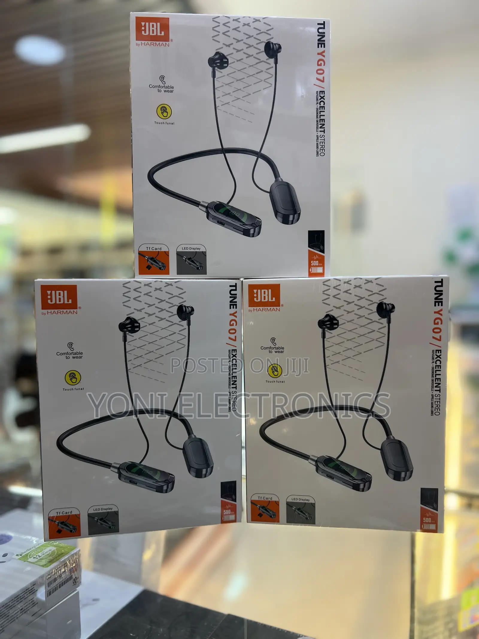 JBL Tune YG07 Neckband Wireless Earphones – Excellent Stereo Sound