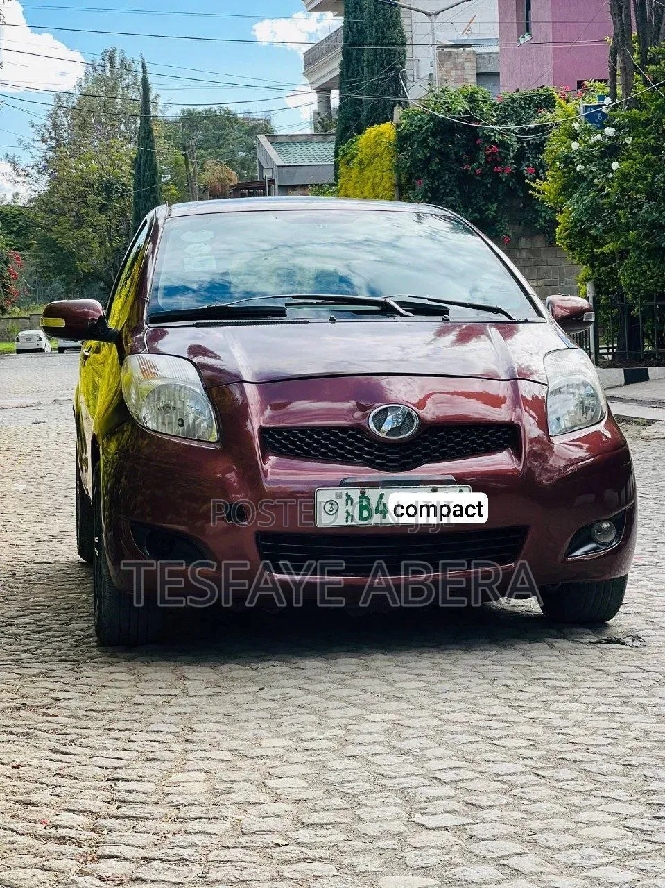 Toyota Yaris 2010 Burgundy
