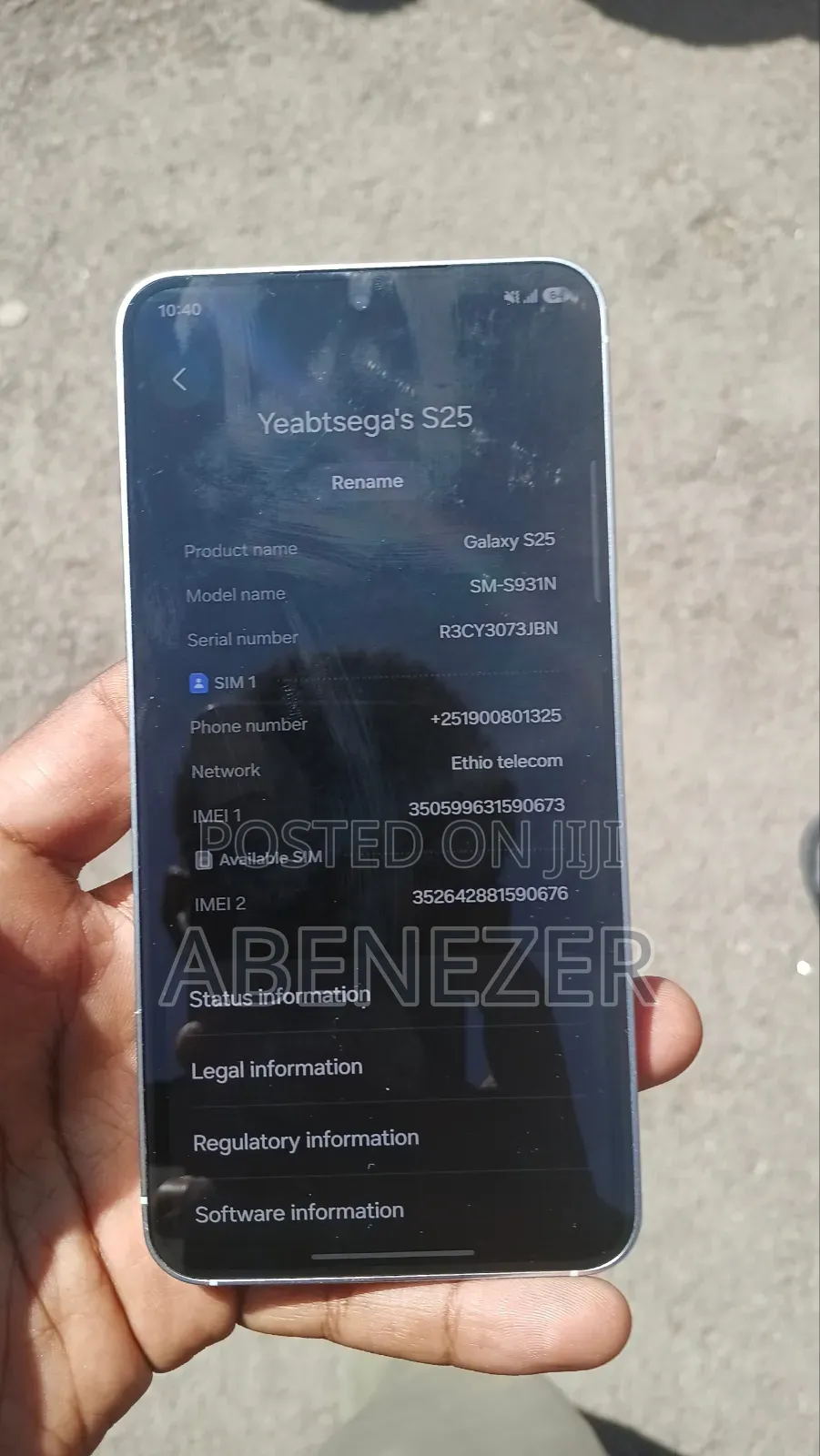 Samsung Galaxy S25 256 GB Blue