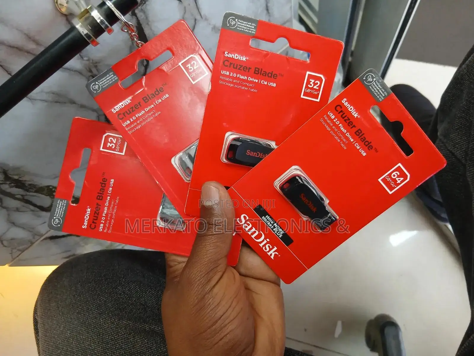 Sandisk Cruzer Blade Original Flash 32GB, 64GB USB Drive