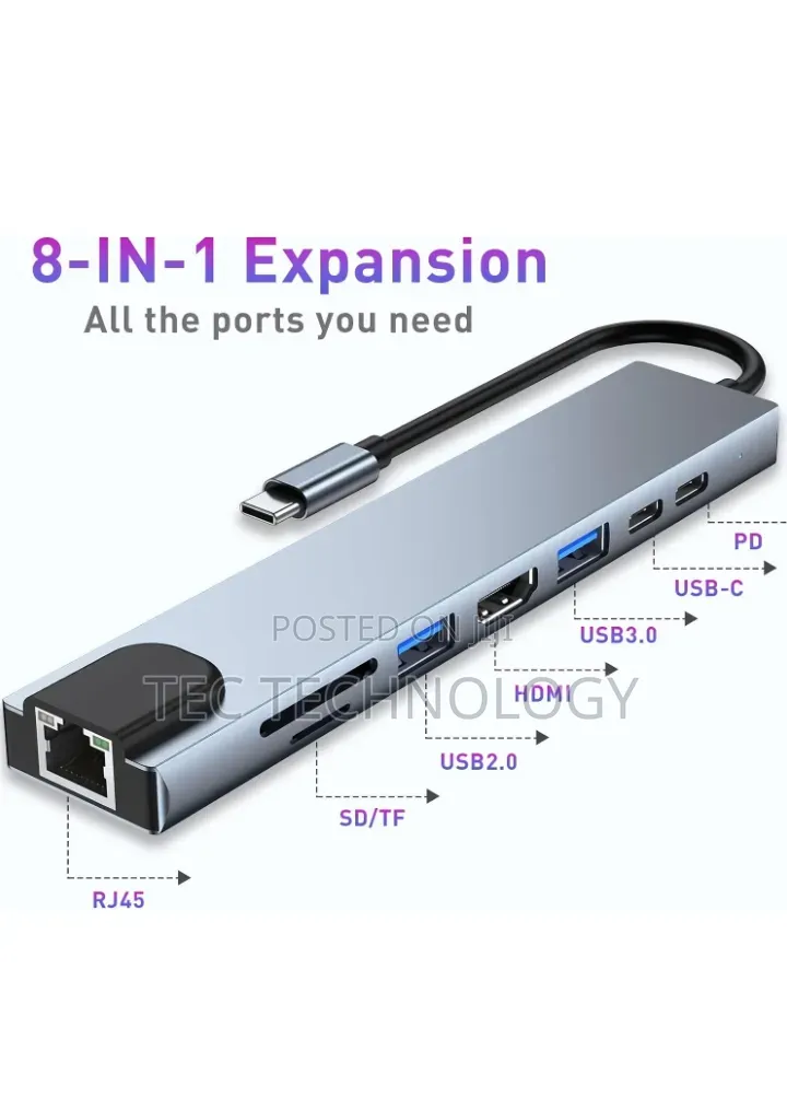 8 in 1 Type C Converter