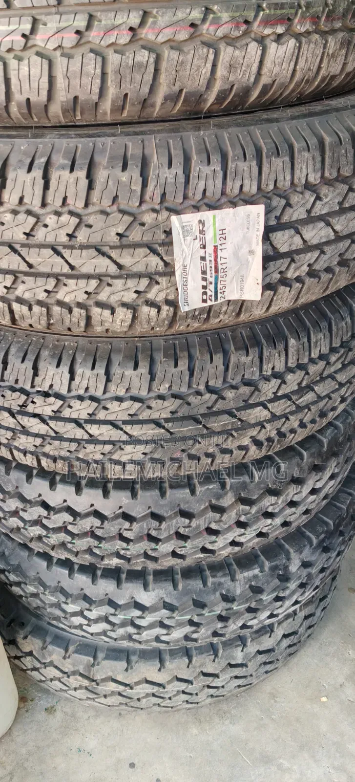 Bridgestone 245/75 R17 Tyres for Toyota Land Cruiser | Addis Ababa