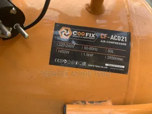 Coofix 50L Air Compressor (1.9HP) – Silent Oil-Free,