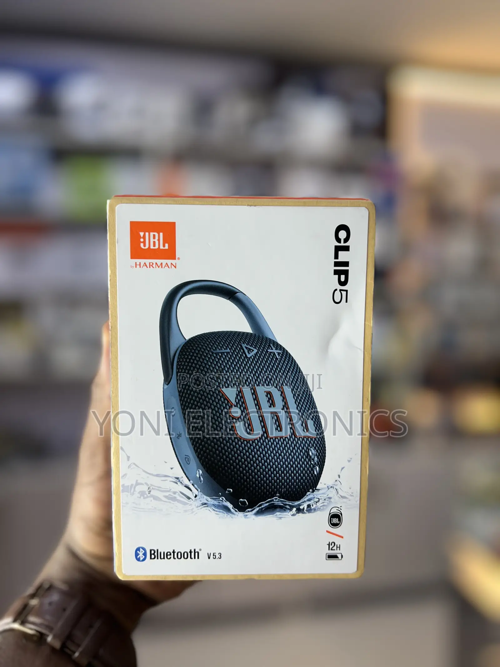 JBL Clip 5 Portable Bluetooth Speaker With Integrated Carabiner