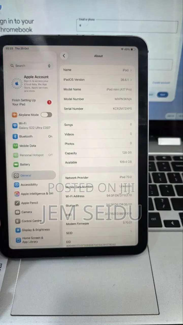 Apple iPad mini (2024) 128 GB Silver