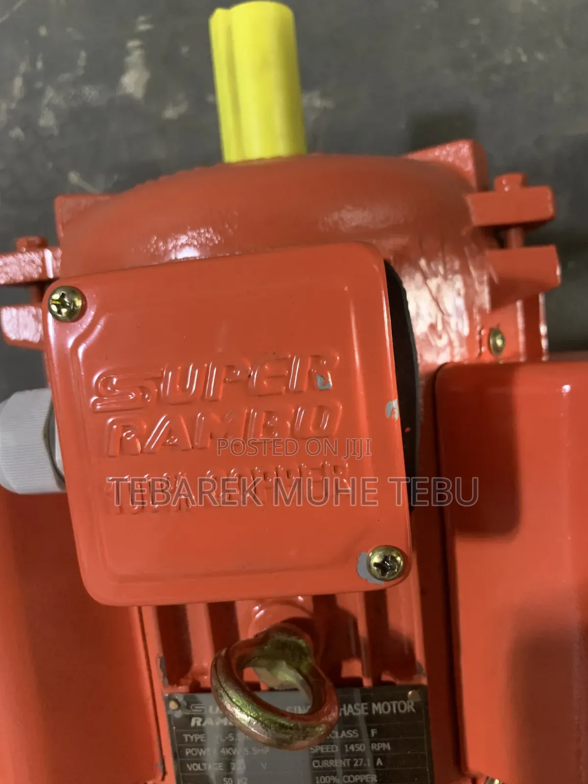 Super Rambo 5.5HP Single Phase Electric Motor YL-5.5HP-4 (4kW)