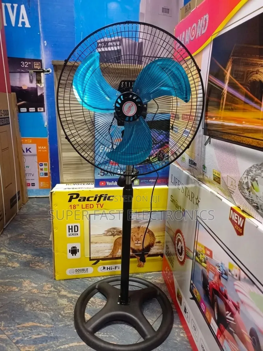 Pacific Stand Fan18-Inch Stand Fan –Powerful Airflow Adjustable Height