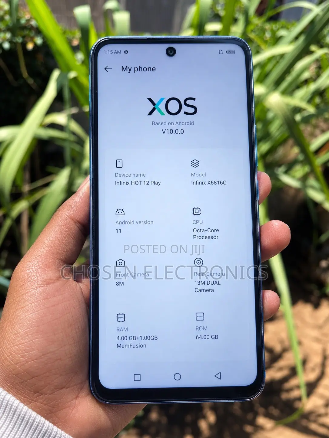 Infinix Hot 12 play 64 GB Blue
