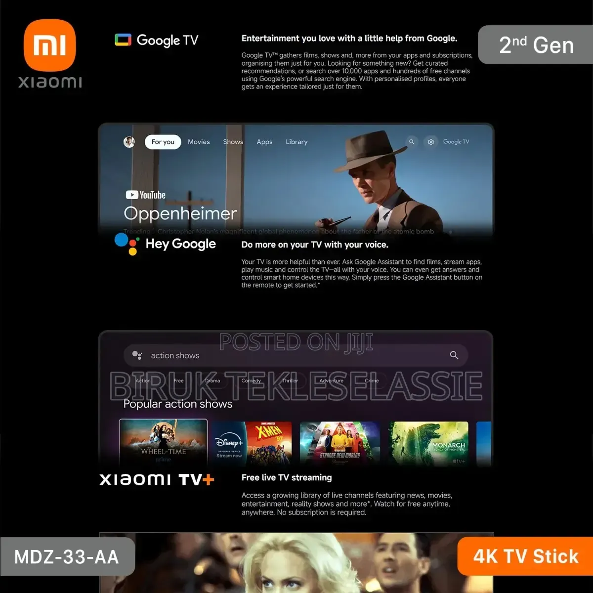 Xiaomi Mi TV Stick 4K (2nd Gen) Powered by Google TV