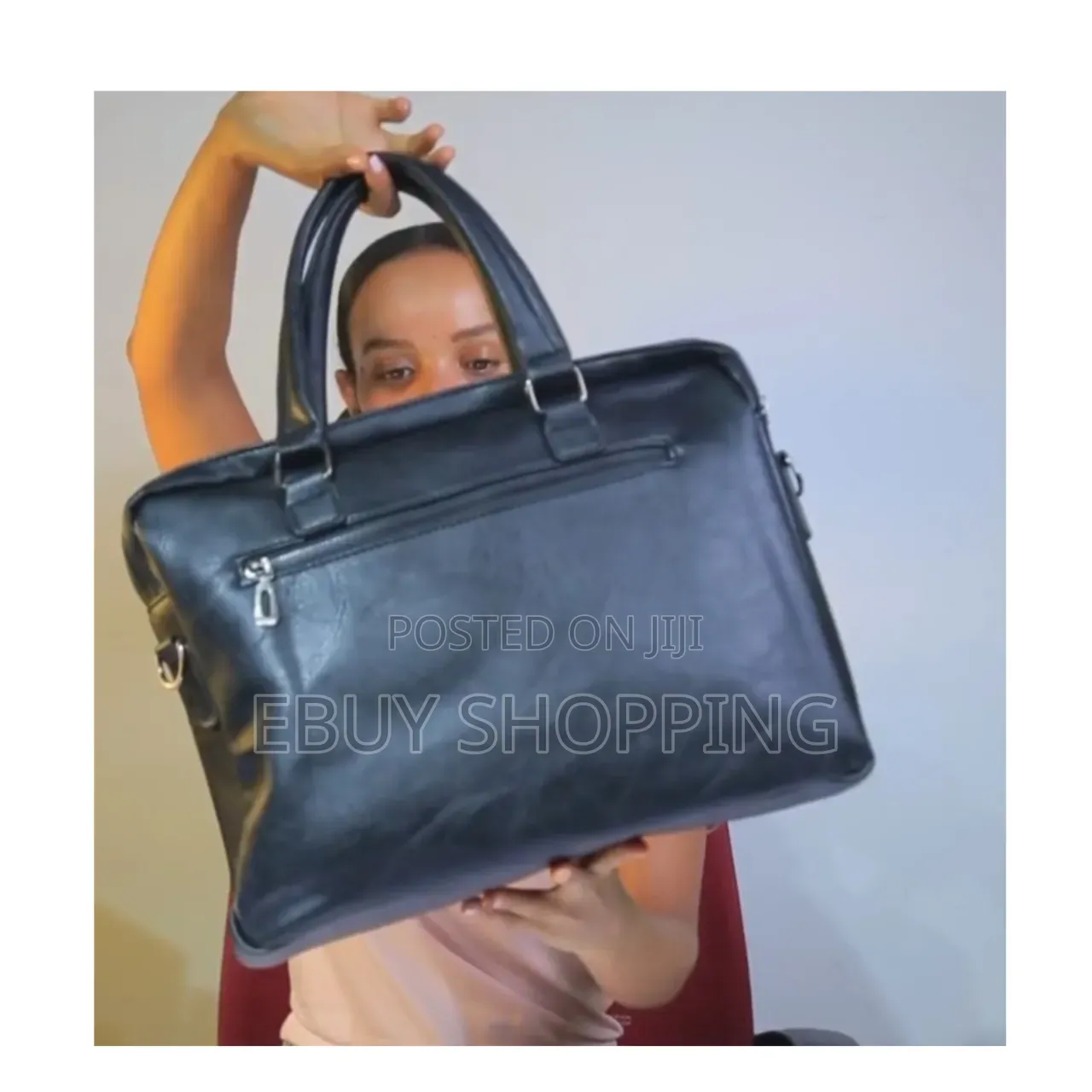 Durable PU Leather Document Bag With Adjustable Shoulder Strap
