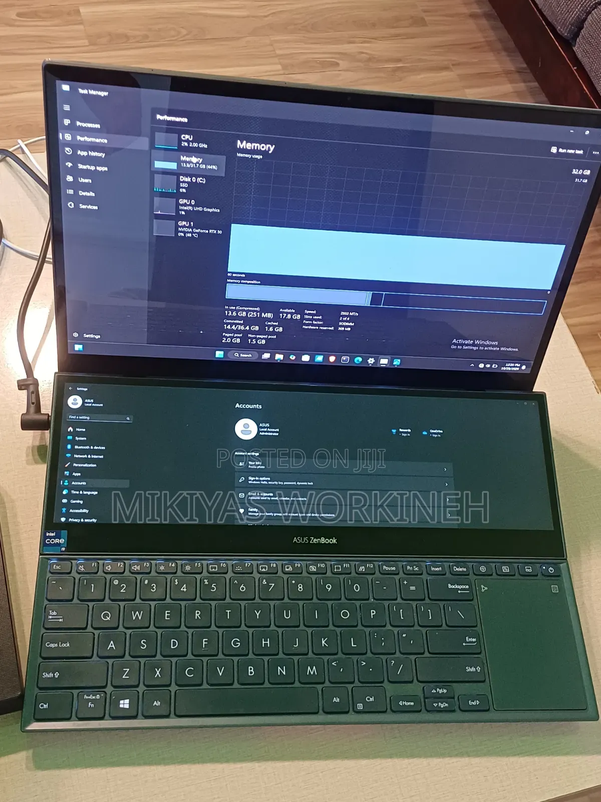 Laptop Asus ZenBook Pro 15 UX580GE 32GB Intel Core i9 SSD 1T