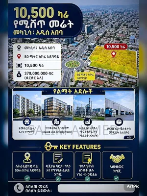 Prime 10,500 SQM Land for Sale in Mekanisa, Addis Ababa