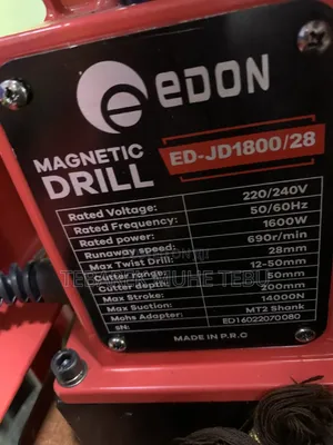EDON Magnetic Drill ED-JD1800/28 – ማግኔቲክ ድሪል 1600W