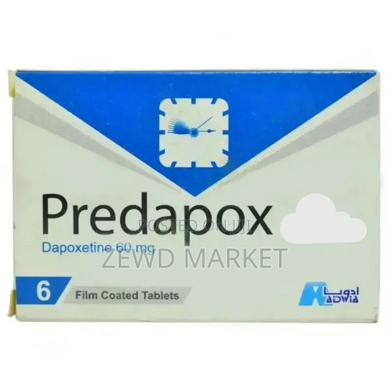 Dapoxetine Predapox 30mg | ዳፖክስቲን ፕሪዳፖክስ 30ሚ.ግ 6pc Tablets