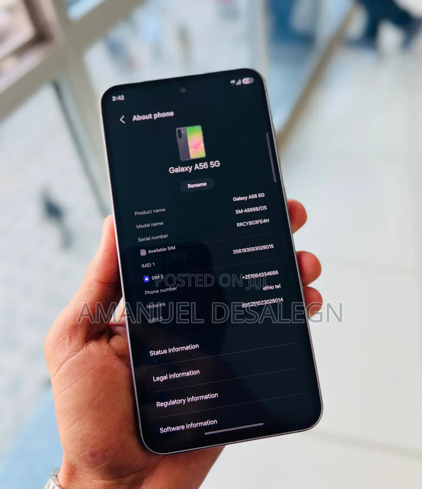New Samsung Galaxy A56 256 GB Blue