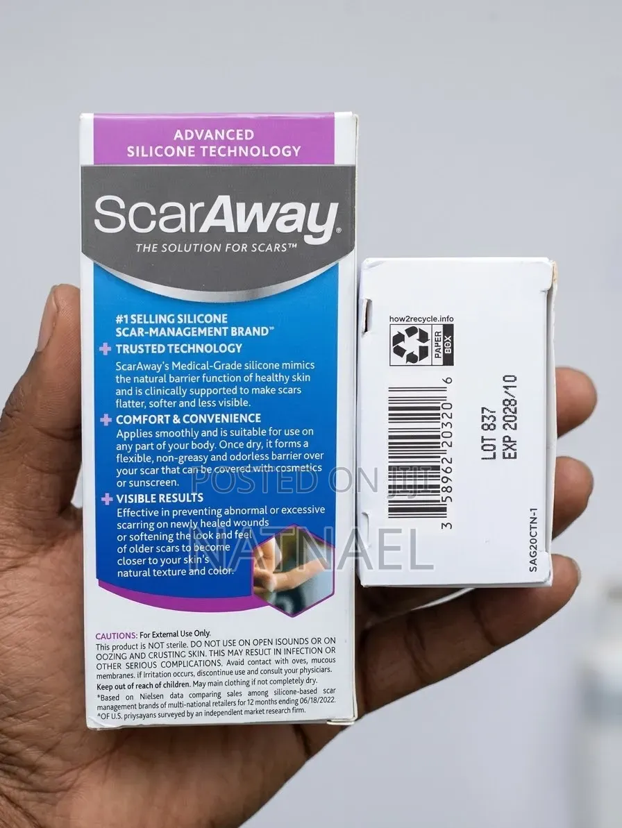 ScarAway Medical-Grade Silicone Scar Gel (20g) የጠባሳ ማጥፊያ