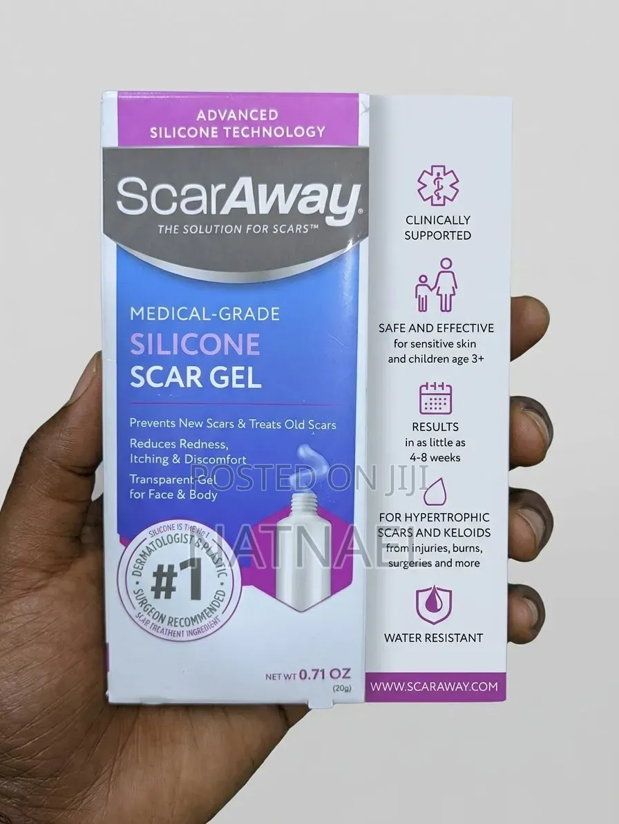 ScarAway Medical-Grade Silicone Scar Gel (20g) የጠባሳ ማጥፊያ