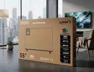 Brand New Orbit 55 Inch 4K Ultra HD Smart TV - Android 15 
