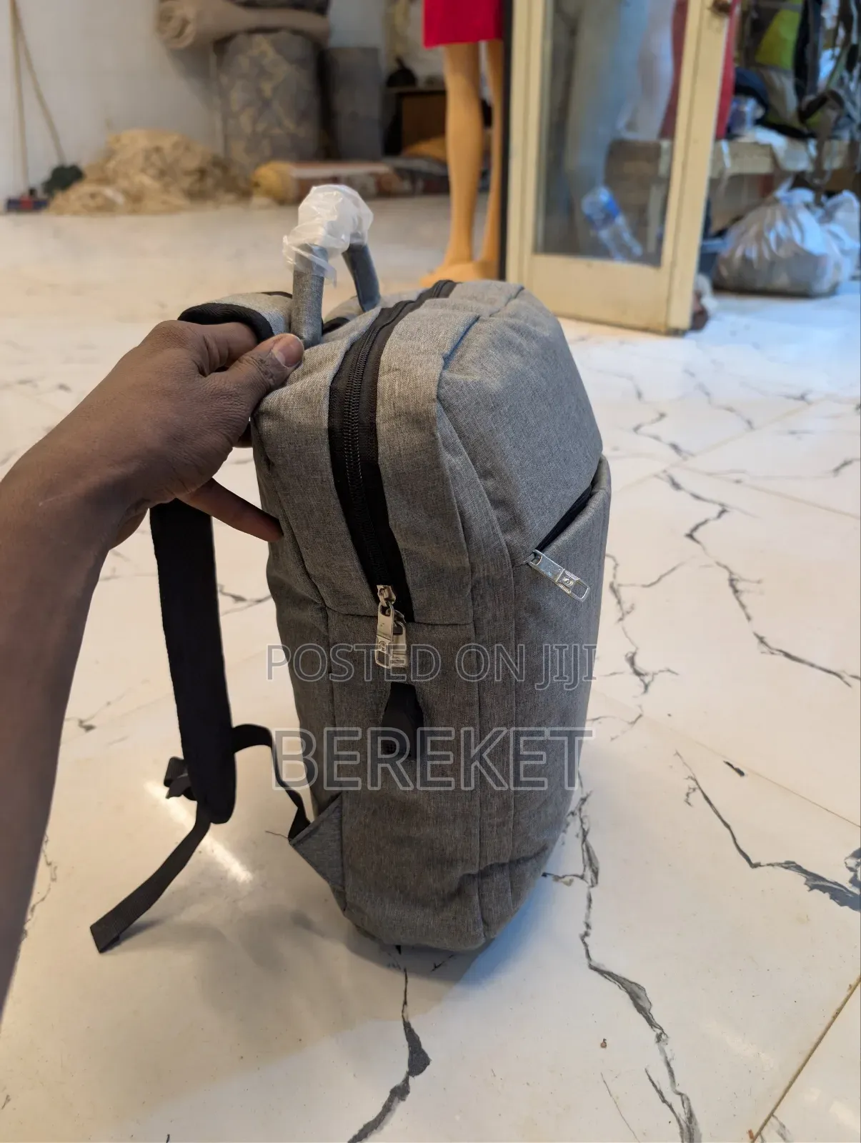 PC Bag Gray Laptop Backpack,
