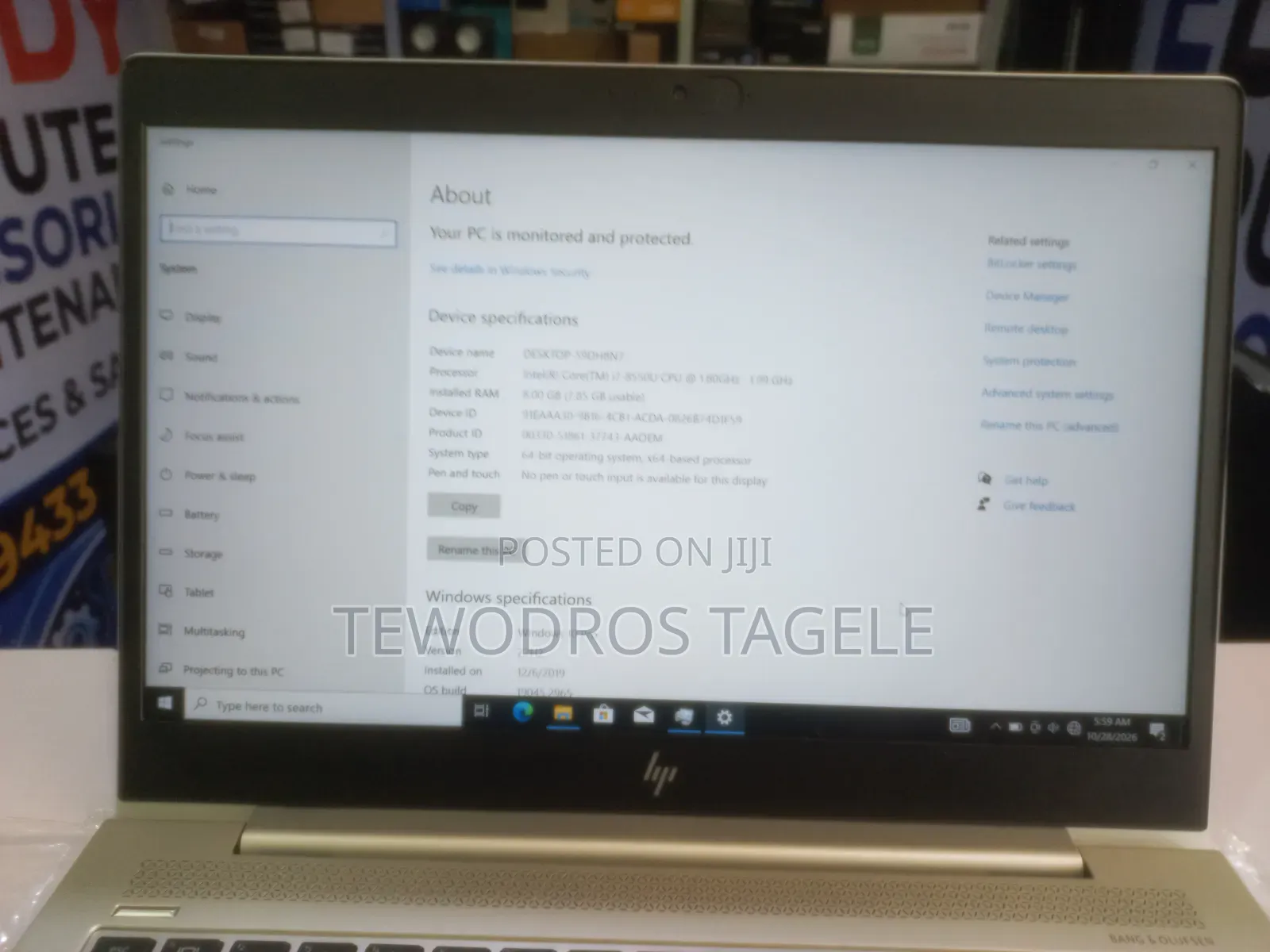 New Laptop HP EliteBook 840 G6 8GB Intel Core i7 SSD 512GB