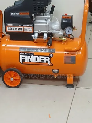 Finder 2.5HP / 50L Air Compressor With a Black Motor and Dual Transpor