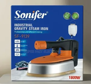 SONIFER Steam Iron Industrial Gravity SF-9139 – 1800W 4.0L Water Tank