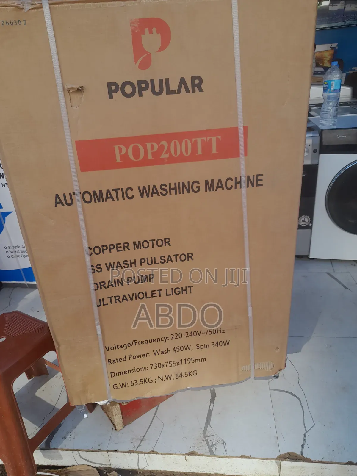 Popular Pop200tt Automatic Washing Mashine Copper Moter 2026 New