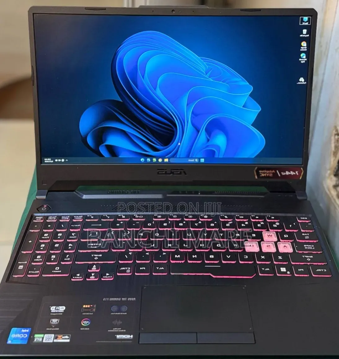 New Laptop Asus TUF Dash F15 16GB Intel Core i5 HDD+SSD 512GB