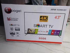 Googel Doubel Gelass Go43N SMART TV 4k Ultra HD TV 2026 Hifi Spaker Nw