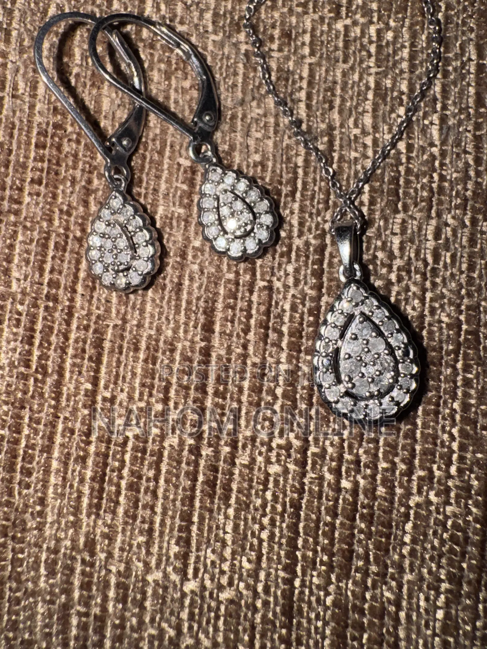 Macy’s Diamond Necklace & Earrings