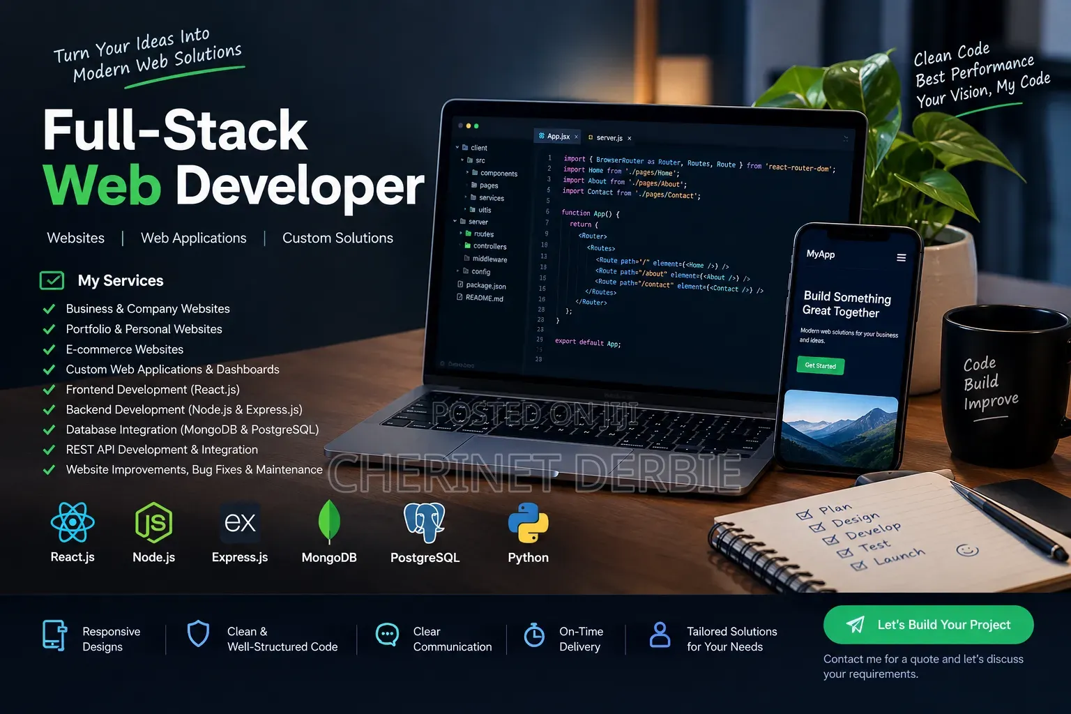Full-Stack Web Developer | Modern Websites & Web Applications