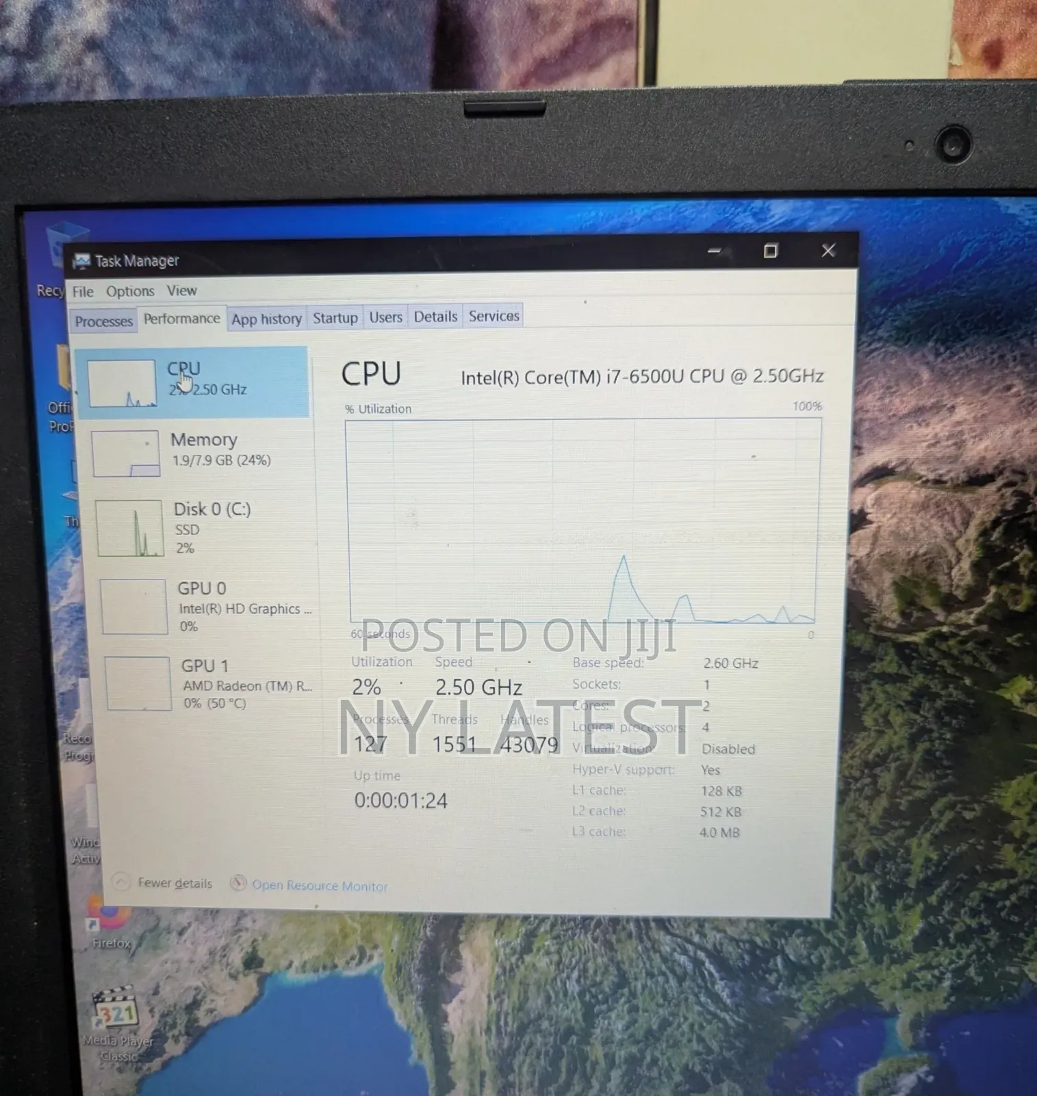 Laptop HP Stream Notebook 8GB Intel Core i7 SSD 128GB