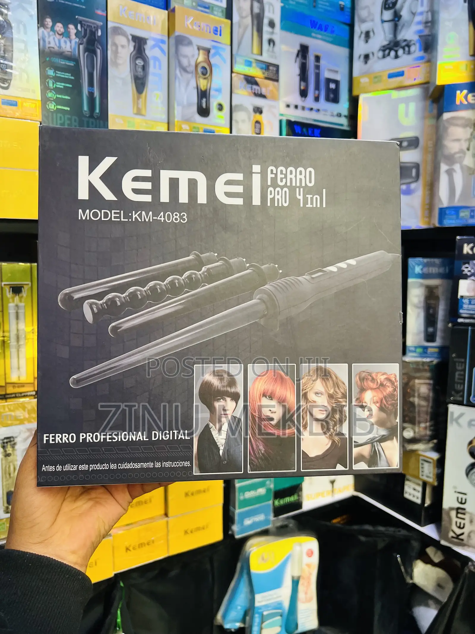 Kemei 4 in 1 Curling Iron