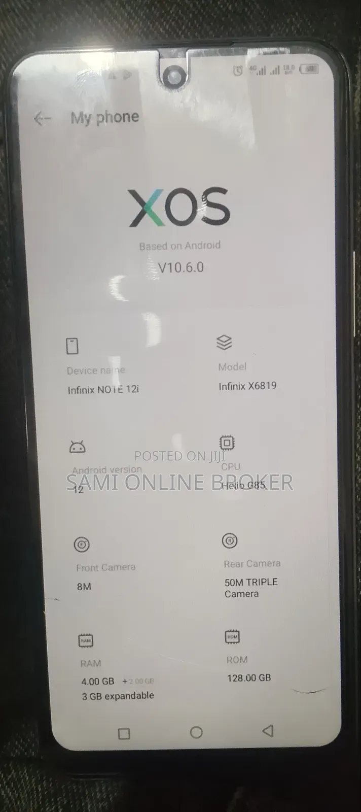 Infinix Note 12 128 GB Gray
