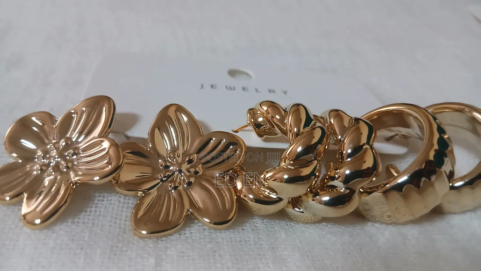 Vintage Gold Thick Earrings Earrings, Fashion Jewelry for Women