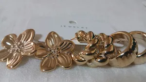 Vintage Gold Thick Earrings Earrings, Fashion Jewelry for Women