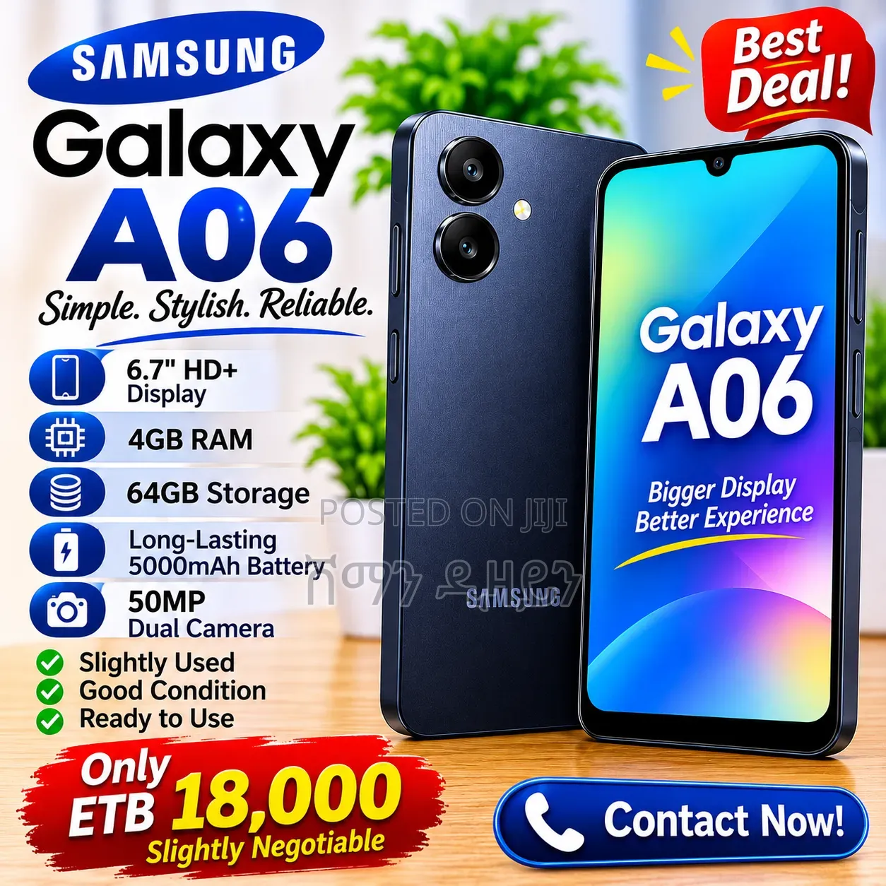 Samsung Galaxy A06 64 GB Black