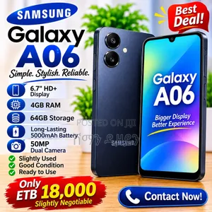 Samsung Galaxy A06 64 GB Black