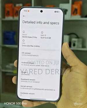 Xiaomi Redmi Note 17 Pro 256 GB Black